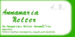 annamaria melter business card